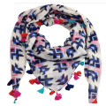 100%Polyester dubai shawl, square fashionable scarf, printed scarf